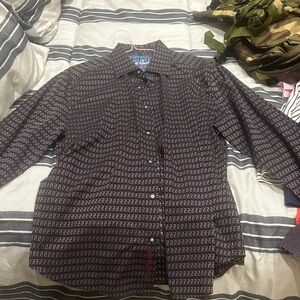 Robert Graham Black and White Dress Shirt